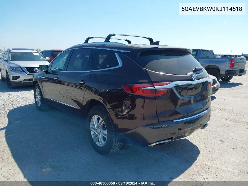 2019 Buick Enclave Awd Premium VIN: 5GAEVBKW0KJ114518 Lot: 40368358