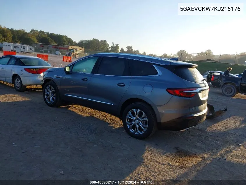 5GAEVCKW7KJ216176 2019 Buick Enclave Avenir