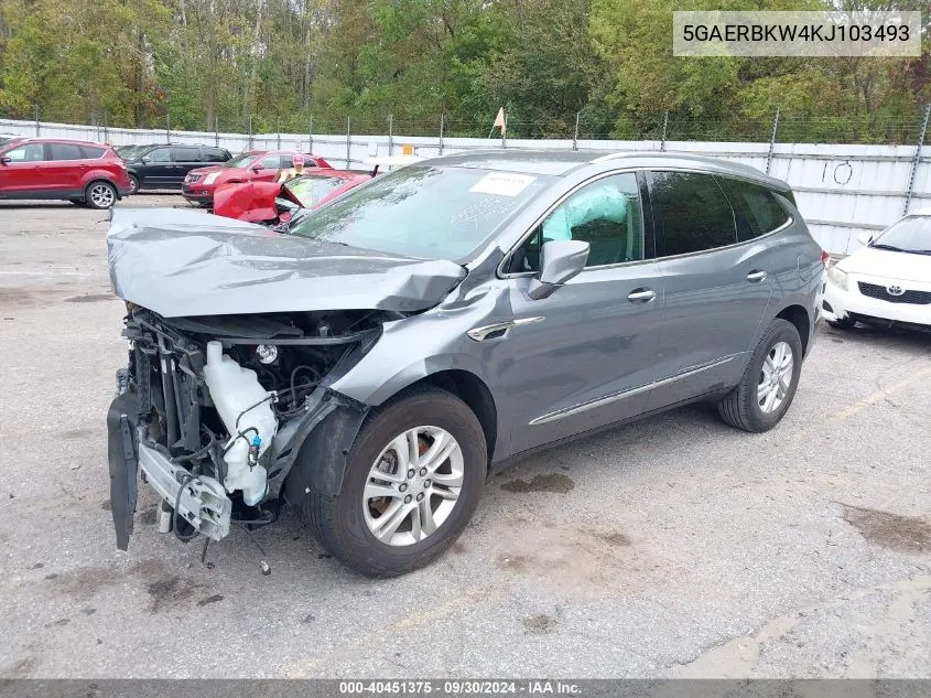 2019 Buick Enclave Essence VIN: 5GAERBKW4KJ103493 Lot: 40451375