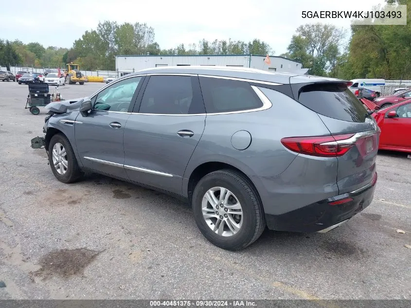 2019 Buick Enclave Essence VIN: 5GAERBKW4KJ103493 Lot: 40451375