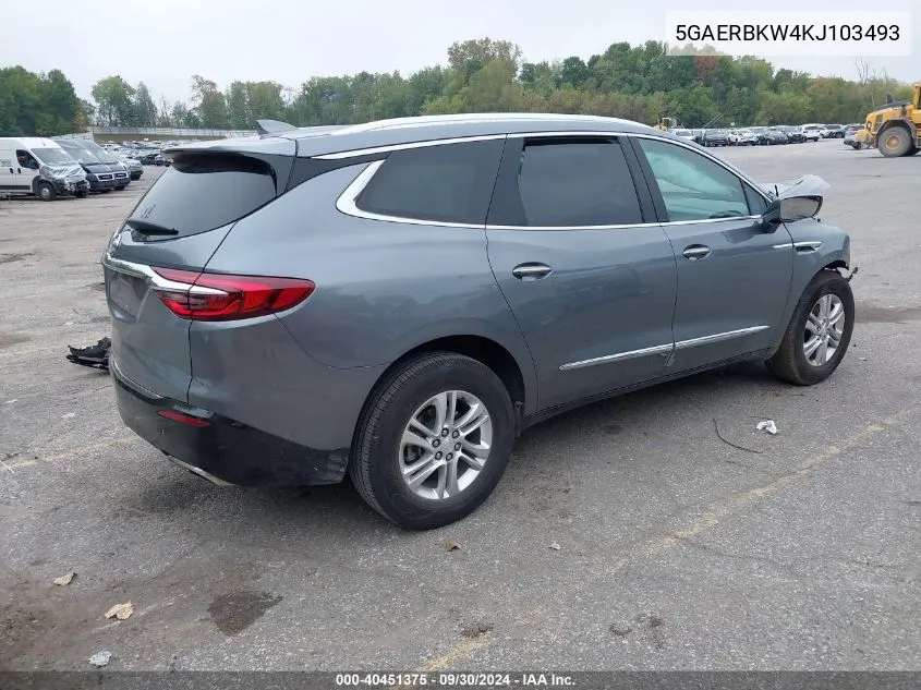 2019 Buick Enclave Essence VIN: 5GAERBKW4KJ103493 Lot: 40451375