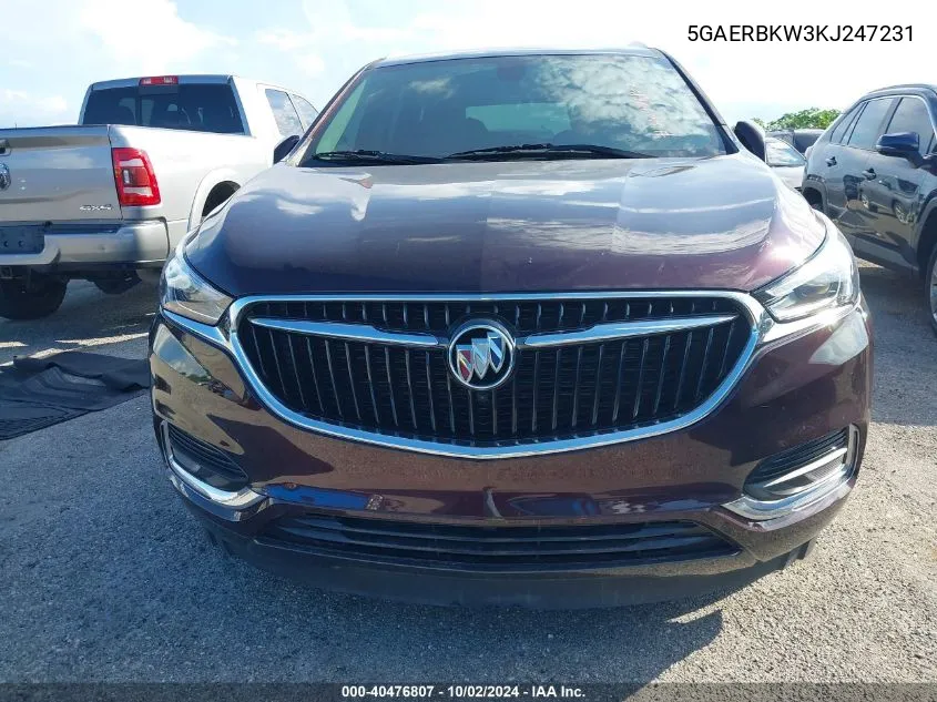 2019 Buick Enclave Fwd Essence VIN: 5GAERBKW3KJ247231 Lot: 40476807