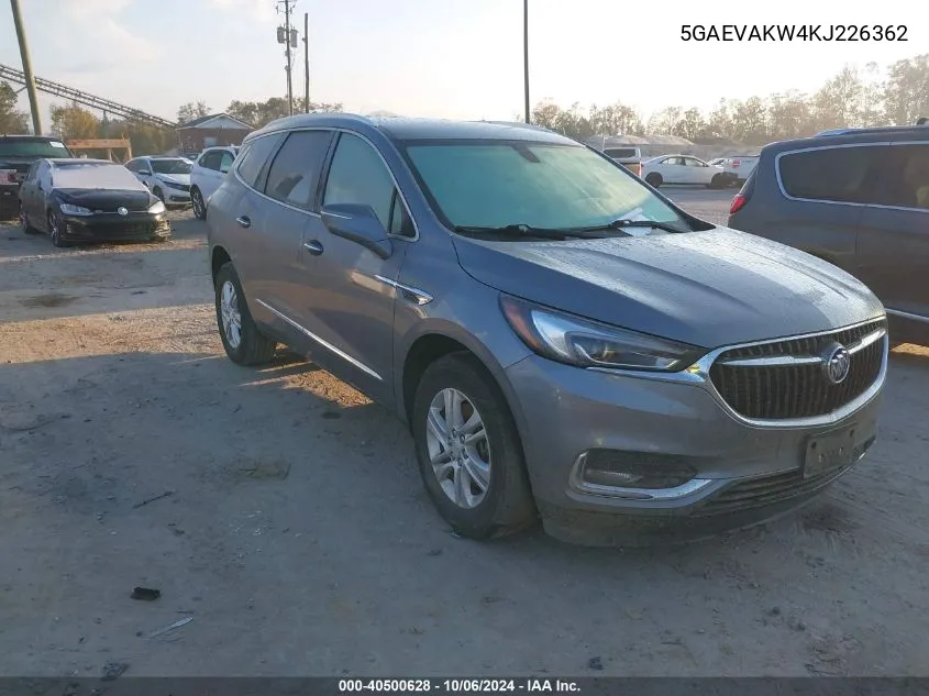 2019 Buick Enclave Awd Essence VIN: 5GAEVAKW4KJ226362 Lot: 40500628