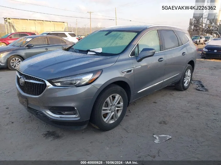 2019 Buick Enclave Awd Essence VIN: 5GAEVAKW4KJ226362 Lot: 40500628