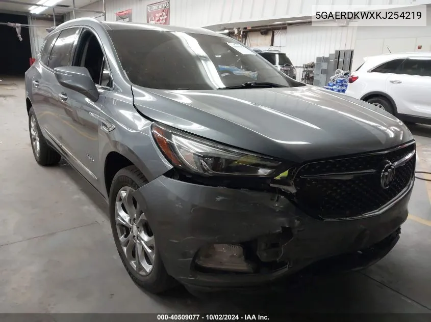 2019 Buick Enclave Fwd Avenir VIN: 5GAERDKWXKJ254219 Lot: 40509077