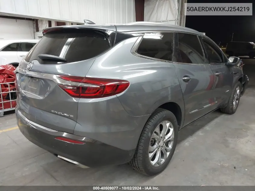 5GAERDKWXKJ254219 2019 Buick Enclave Fwd Avenir