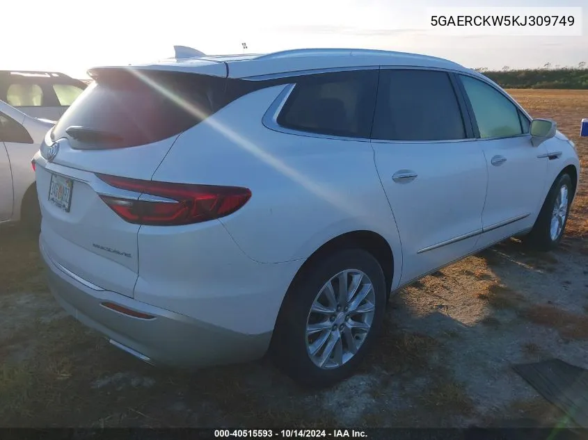 2019 Buick Enclave Fwd Premium VIN: 5GAERCKW5KJ309749 Lot: 40515593