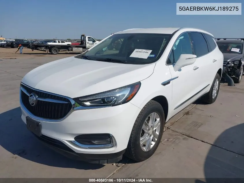 2019 Buick Enclave Essence VIN: 5GAERBKW6KJ189275 Lot: 40583186