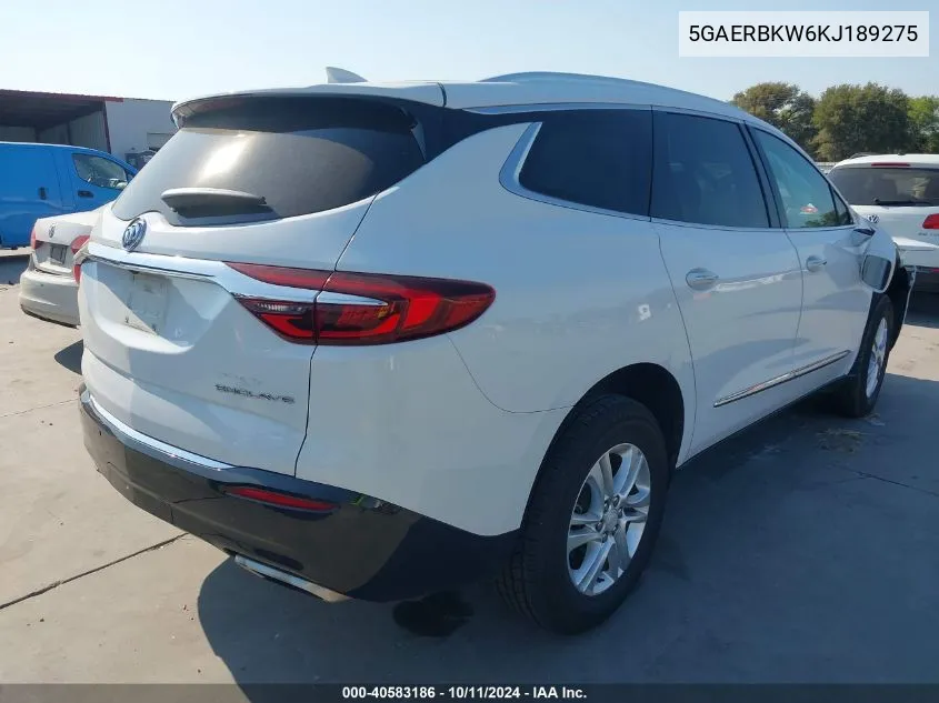 2019 Buick Enclave Essence VIN: 5GAERBKW6KJ189275 Lot: 40583186