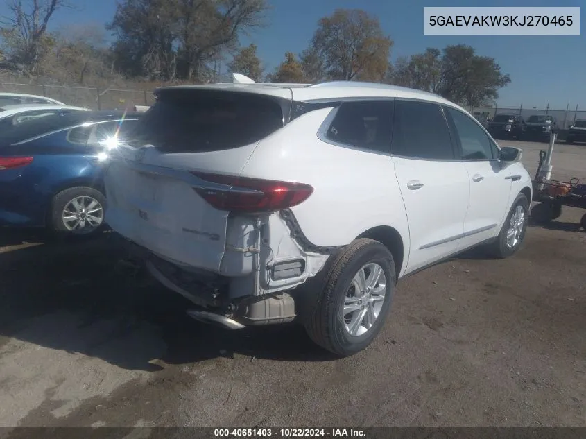 2019 Buick Enclave Awd Essence VIN: 5GAEVAKW3KJ270465 Lot: 40651403