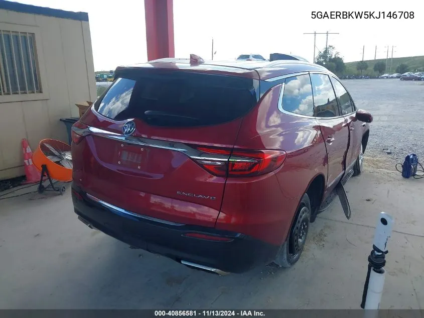 2019 Buick Enclave Fwd Essence VIN: 5GAERBKW5KJ146708 Lot: 40856581