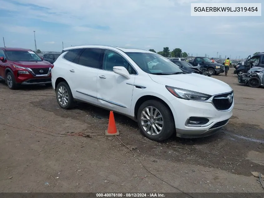 2020 Buick Enclave Fwd Essence VIN: 5GAERBKW9LJ319454 Lot: 40076100