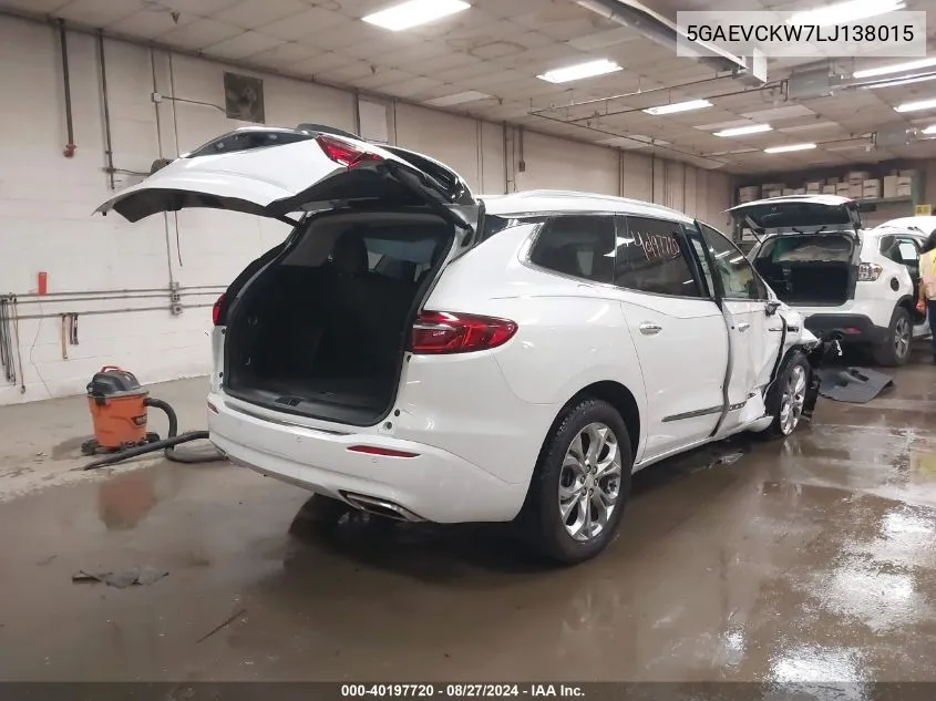 5GAEVCKW7LJ138015 2020 Buick Enclave Awd Avenir