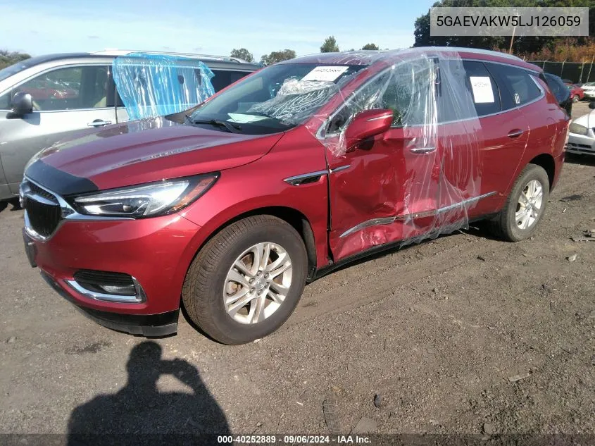 2020 Buick Enclave Essence VIN: 5GAEVAKW5LJ126059 Lot: 40252889