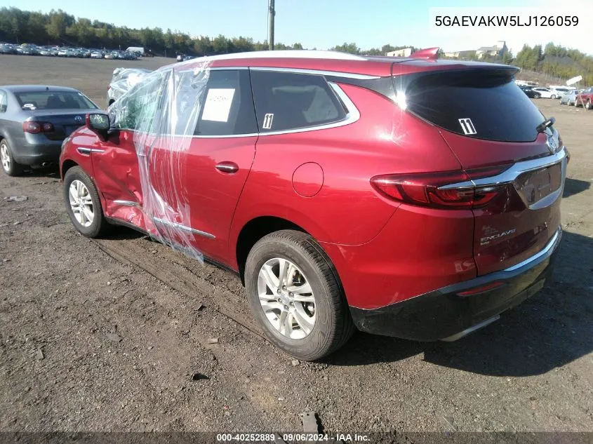 2020 Buick Enclave Essence VIN: 5GAEVAKW5LJ126059 Lot: 40252889