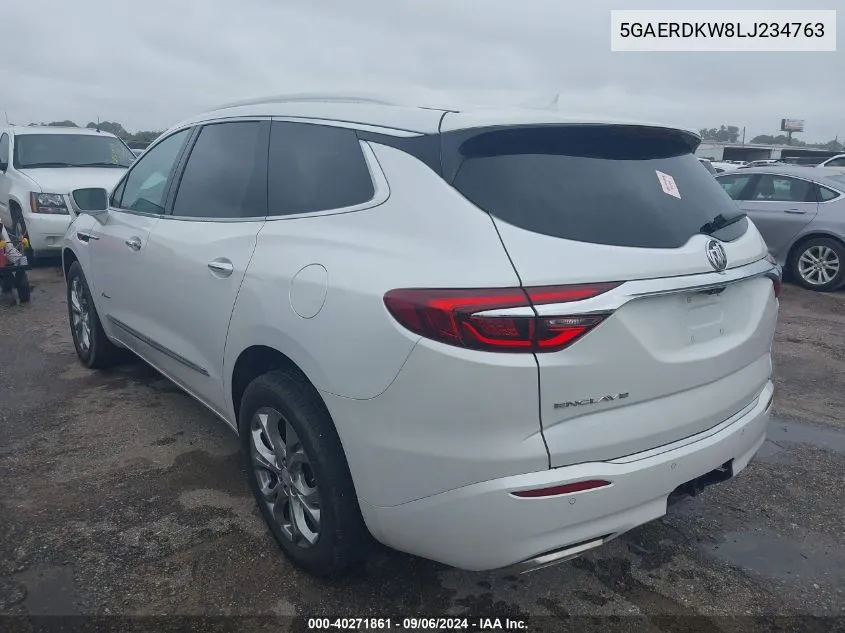 2020 Buick Enclave Fwd Avenir VIN: 5GAERDKW8LJ234763 Lot: 40271861