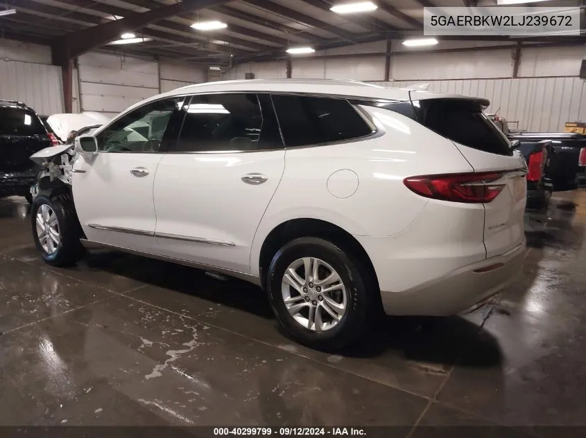 2020 Buick Enclave Fwd Essence VIN: 5GAERBKW2LJ239672 Lot: 40299799