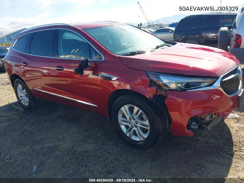 2020 Buick Enclave Awd Essence VIN: 5GAEVAKW5LJ305329 Lot: 40358428