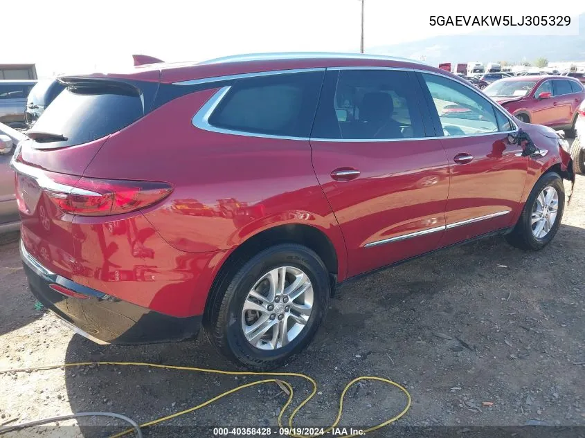 2020 Buick Enclave Awd Essence VIN: 5GAEVAKW5LJ305329 Lot: 40358428