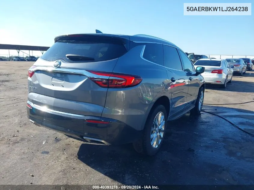 2020 Buick Enclave Fwd Essence VIN: 5GAERBKW1LJ264238 Lot: 40393278