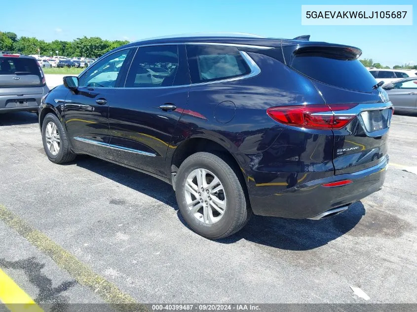 2020 Buick Enclave Awd Essence VIN: 5GAEVAKW6LJ105687 Lot: 40399487