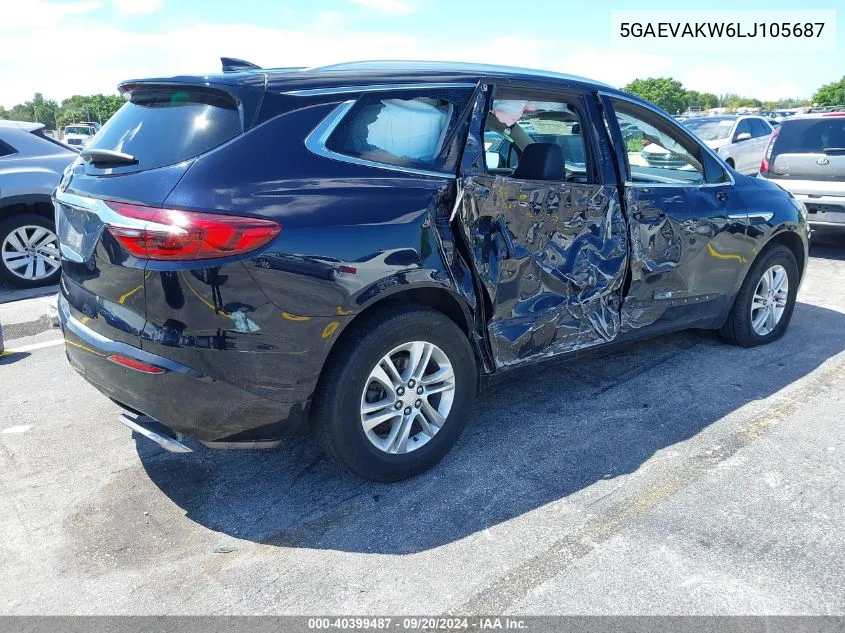 2020 Buick Enclave Awd Essence VIN: 5GAEVAKW6LJ105687 Lot: 40399487