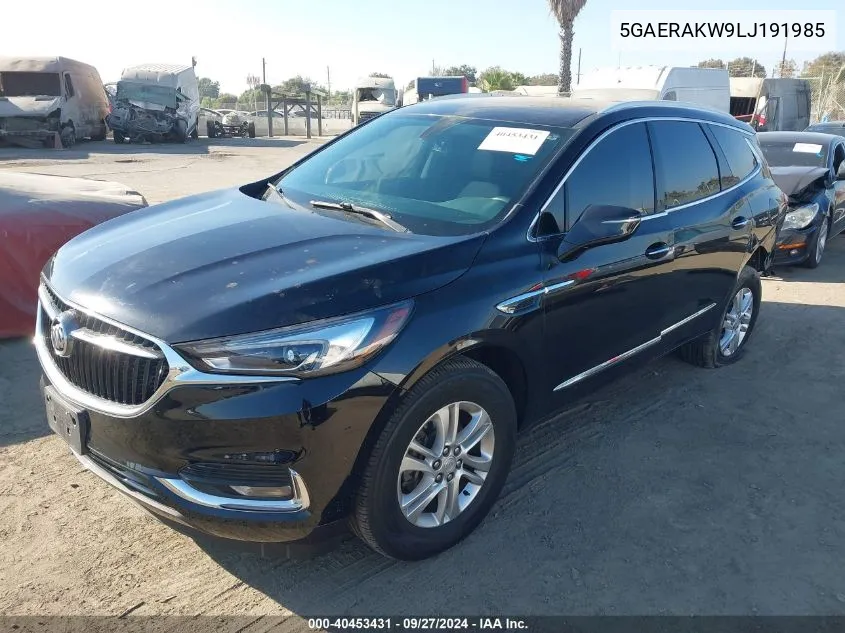 2020 Buick Enclave Fwd Preferred VIN: 5GAERAKW9LJ191985 Lot: 40453431