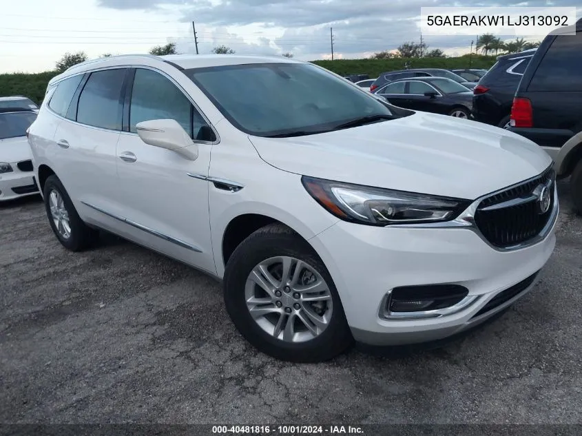 2020 Buick Enclave Fwd Preferred VIN: 5GAERAKW1LJ313092 Lot: 40481816