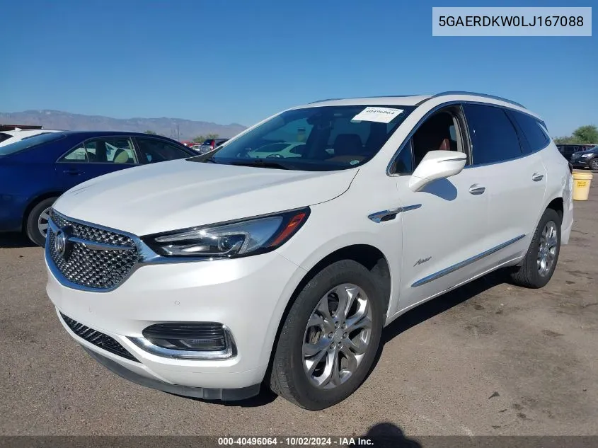 2020 Buick Enclave Fwd Avenir VIN: 5GAERDKW0LJ167088 Lot: 40496064