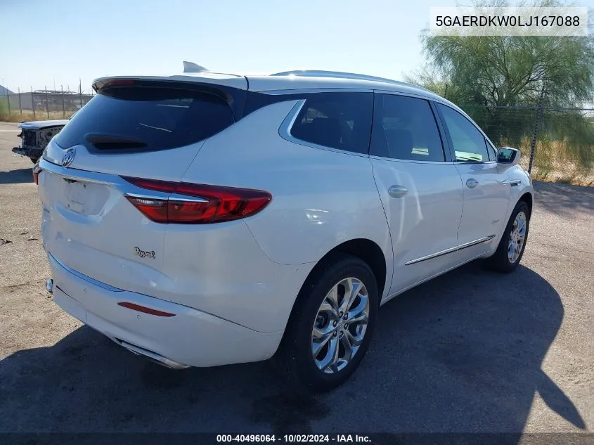 2020 Buick Enclave Fwd Avenir VIN: 5GAERDKW0LJ167088 Lot: 40496064