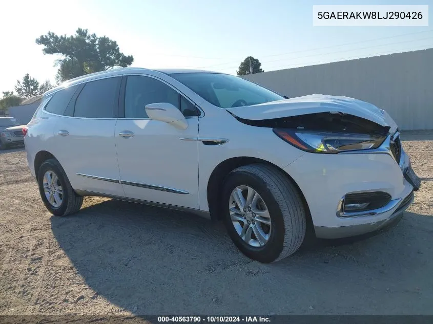 2020 Buick Enclave Fwd Preferred VIN: 5GAERAKW8LJ290426 Lot: 40563790