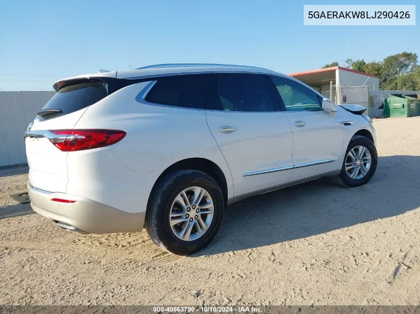 2020 Buick Enclave Fwd Preferred VIN: 5GAERAKW8LJ290426 Lot: 40563790