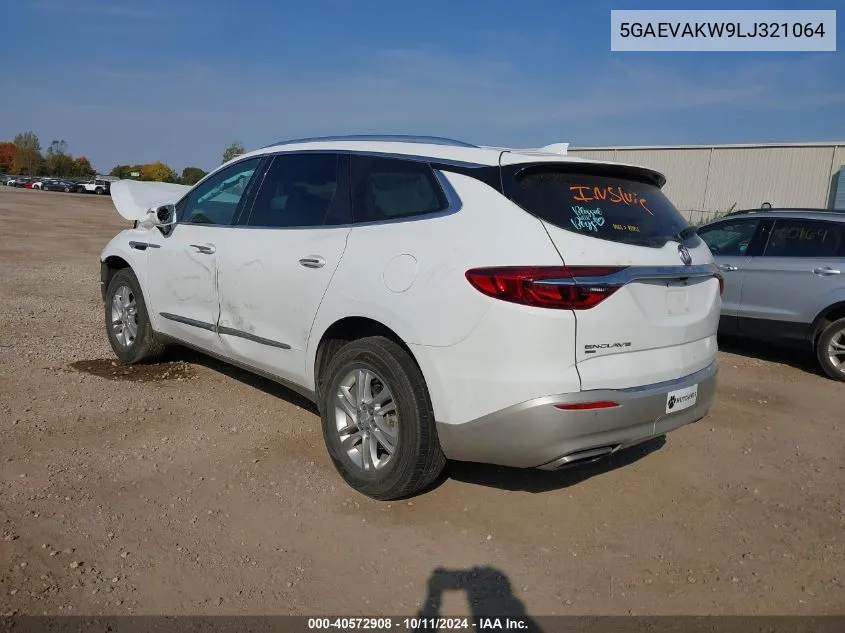 2020 Buick Enclave Essence VIN: 5GAEVAKW9LJ321064 Lot: 40572908