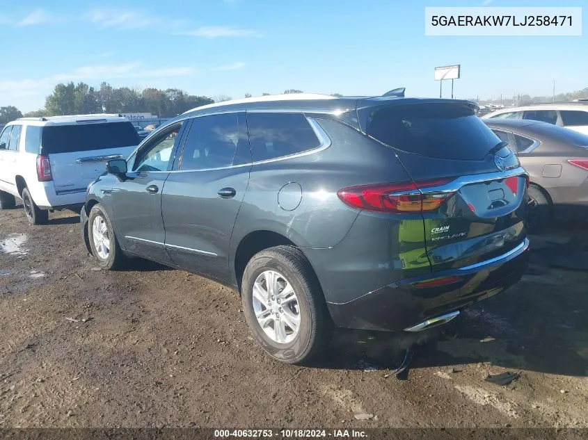 2020 Buick Enclave Fwd Preferred VIN: 5GAERAKW7LJ258471 Lot: 40632753