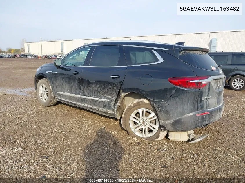 2020 Buick Enclave Awd Essence VIN: 5GAEVAKW3LJ163482 Lot: 40714696