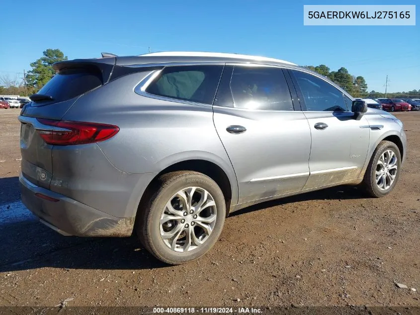 2020 Buick Enclave VIN: 5GAERDKW6LJ275165 Lot: 40869118