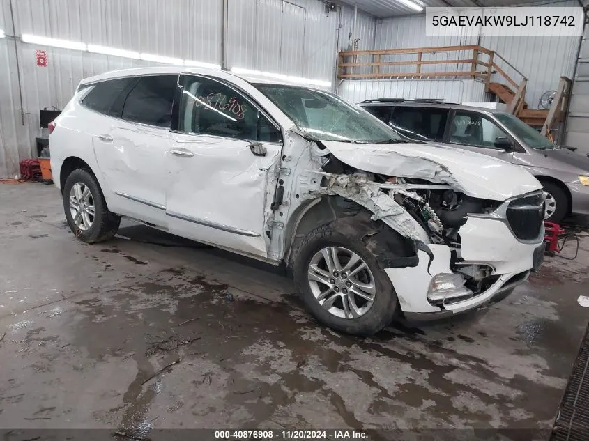 2020 Buick Enclave Awd Essence VIN: 5GAEVAKW9LJ118742 Lot: 40876908