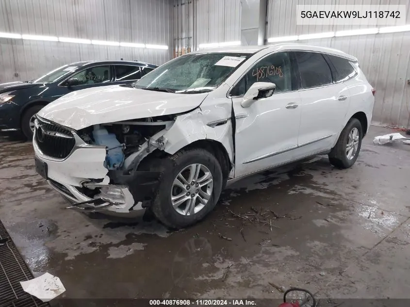 2020 Buick Enclave Awd Essence VIN: 5GAEVAKW9LJ118742 Lot: 40876908