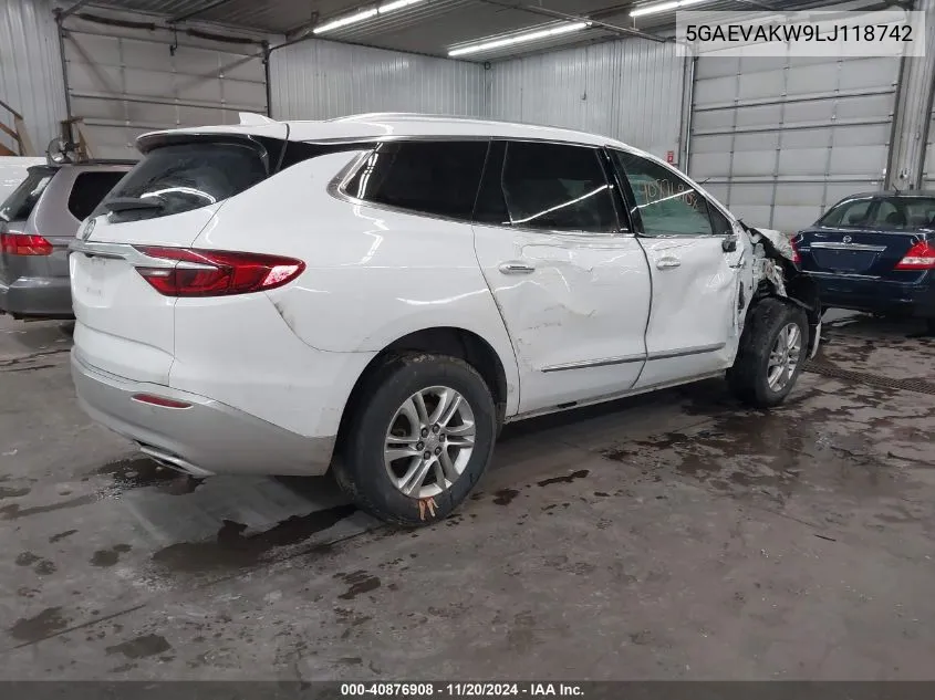 2020 Buick Enclave Awd Essence VIN: 5GAEVAKW9LJ118742 Lot: 40876908