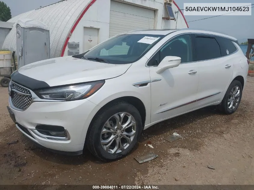 2021 Buick Enclave Awd Avenir VIN: 5GAEVCKW1MJ104623 Lot: 39884011