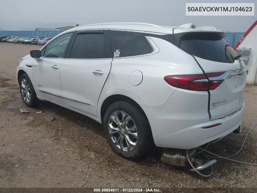 2021 Buick Enclave Awd Avenir VIN: 5GAEVCKW1MJ104623 Lot: 39884011