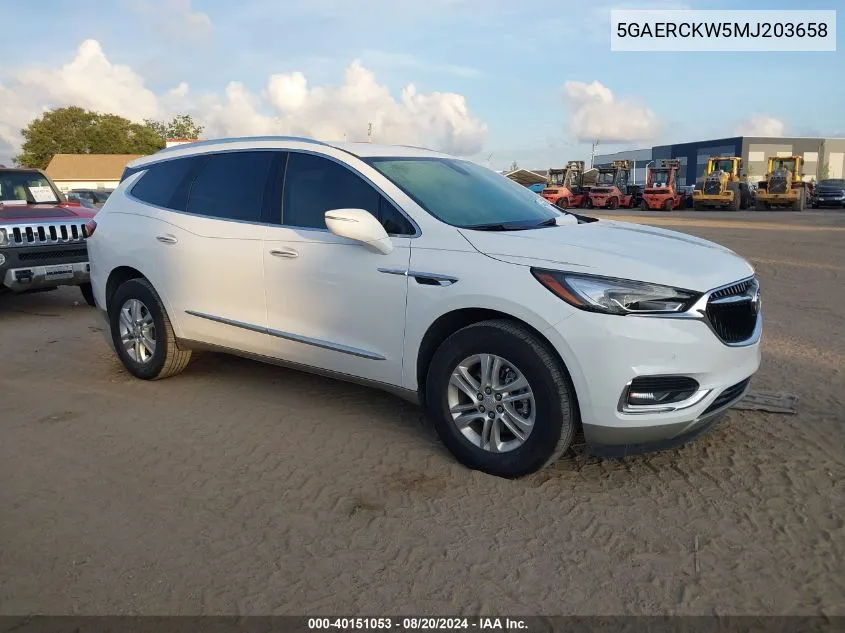 2021 Buick Enclave Premium VIN: 5GAERCKW5MJ203658 Lot: 40151053