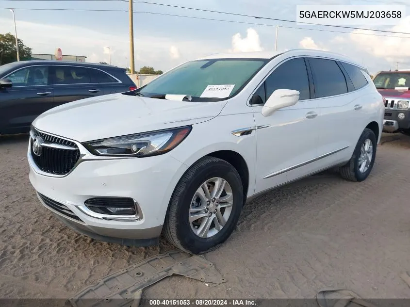 2021 Buick Enclave Premium VIN: 5GAERCKW5MJ203658 Lot: 40151053