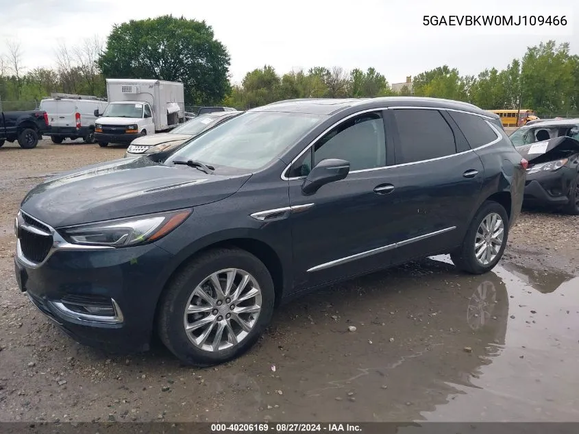 2021 Buick Enclave Awd Premium VIN: 5GAEVBKW0MJ109466 Lot: 40206169