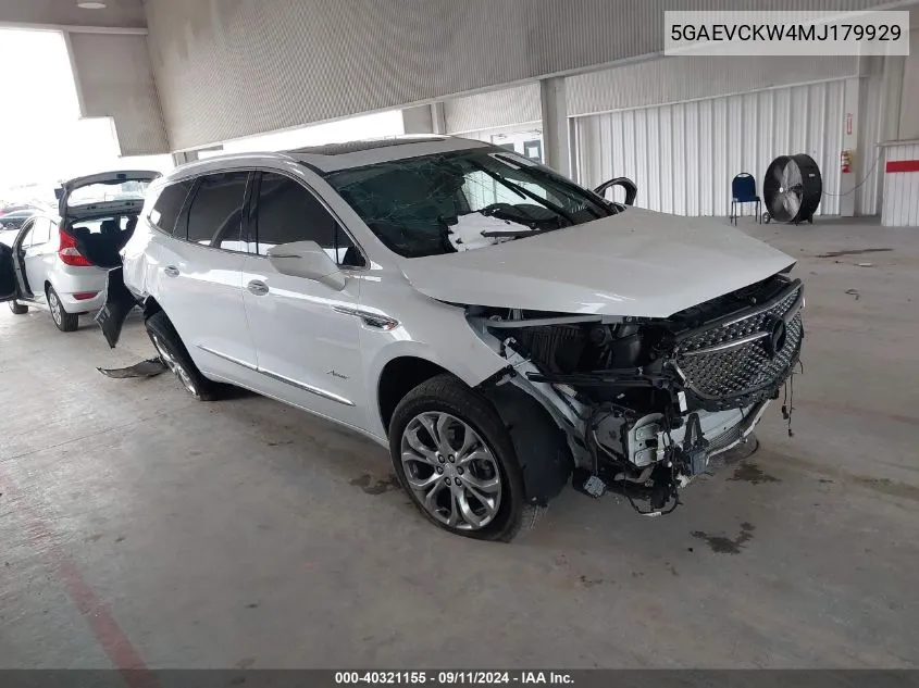 2021 Buick Enclave Avenir VIN: 5GAEVCKW4MJ179929 Lot: 40321155