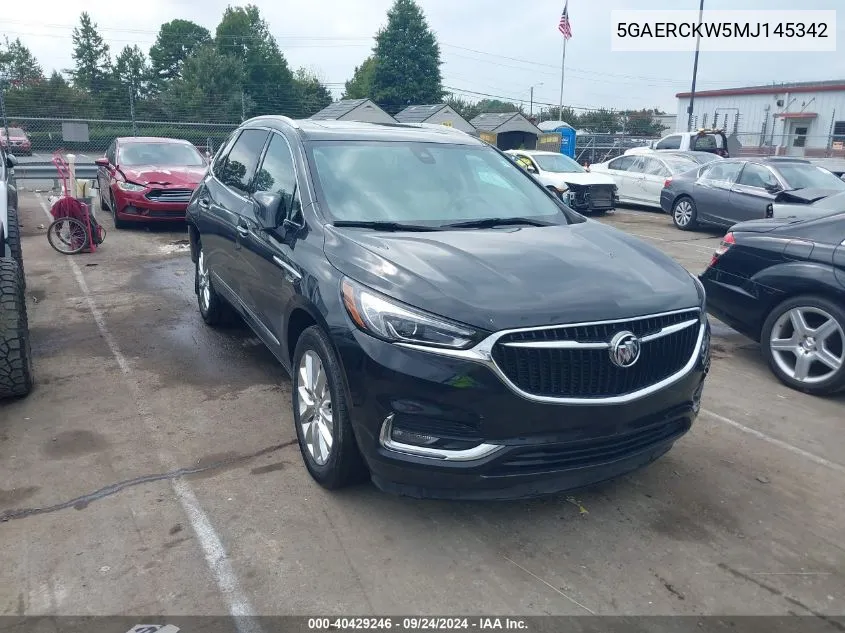 2021 Buick Enclave Fwd Premium VIN: 5GAERCKW5MJ145342 Lot: 40429246