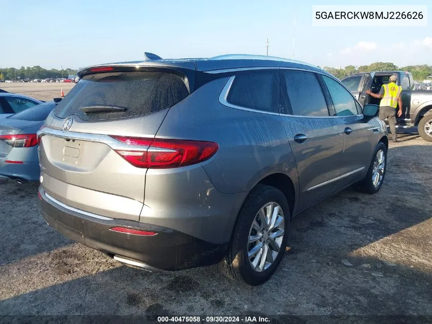 2021 Buick Enclave Fwd Premium VIN: 5GAERCKW8MJ226626 Lot: 40475058