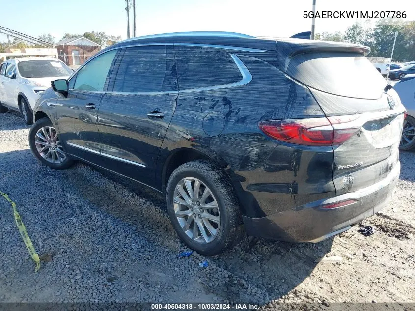 2021 Buick Enclave Fwd Premium VIN: 5GAERCKW1MJ207786 Lot: 40504318