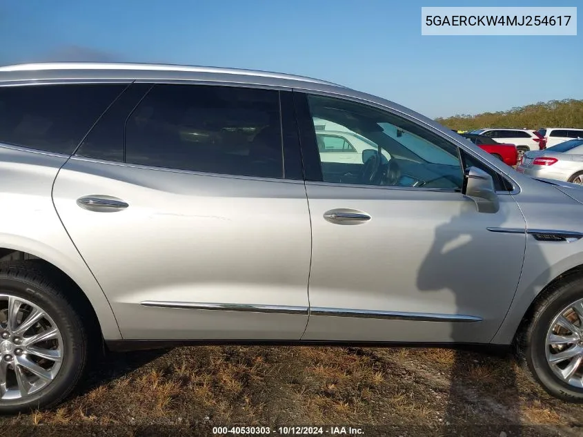 2021 Buick Enclave Premium VIN: 5GAERCKW4MJ254617 Lot: 40530303