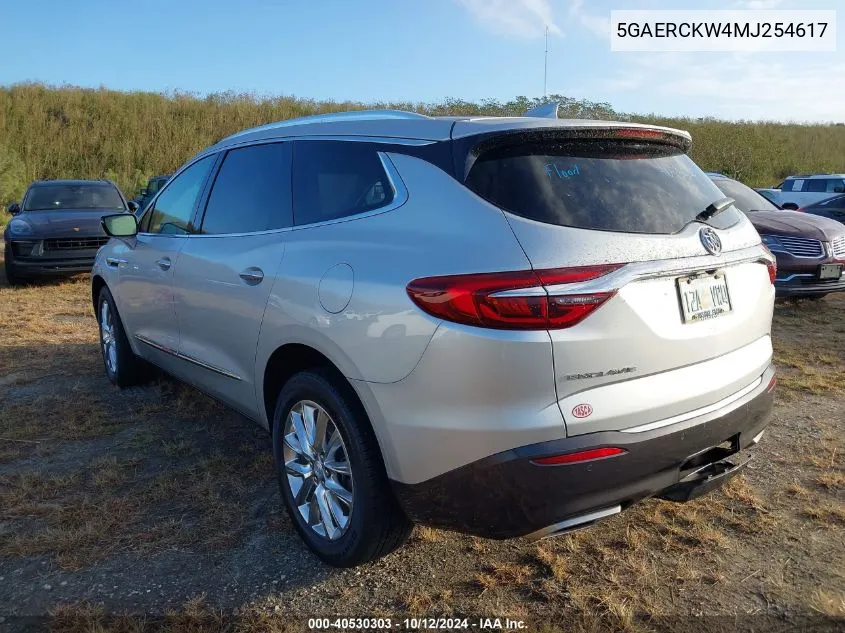 2021 Buick Enclave Premium VIN: 5GAERCKW4MJ254617 Lot: 40530303